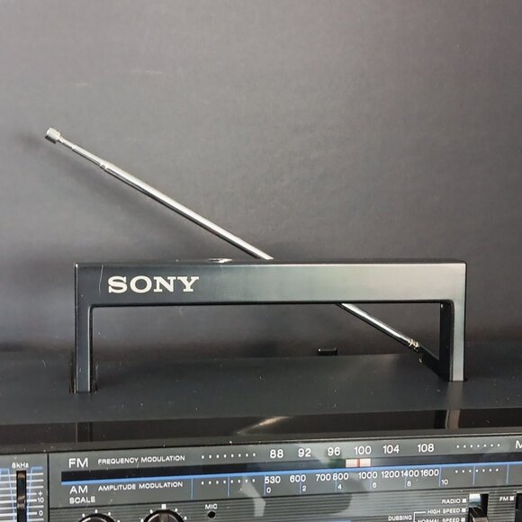 Vintage 1980’s Sony Boombox Blaster CFS-W360 Everything Works But Left Tape Deck - Picture 9 of 16